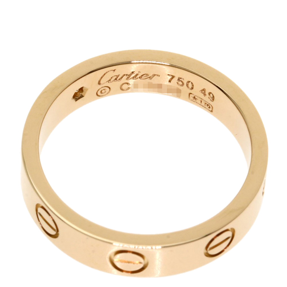

Cartier Love 18K Rose Gold Diamond Ring EU