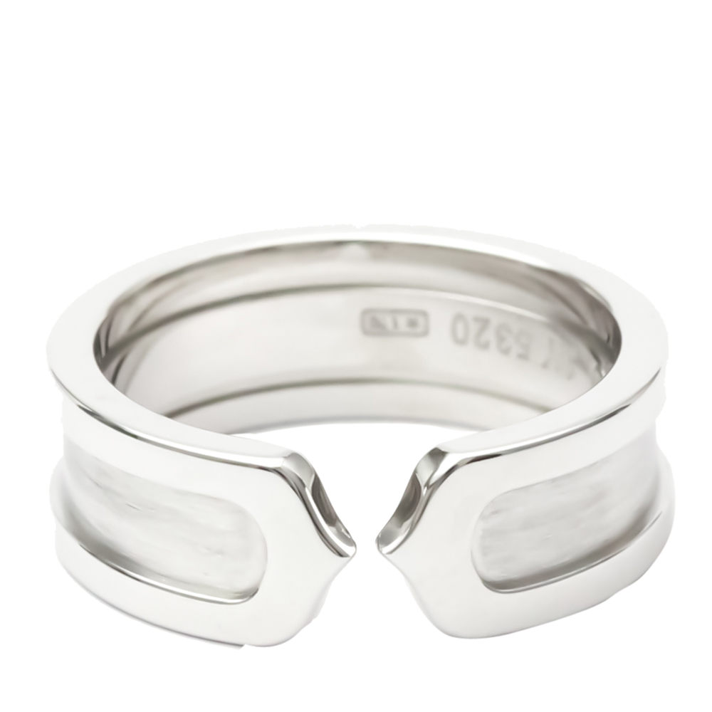 

Cartier Double C 18K White Gold Ring EU