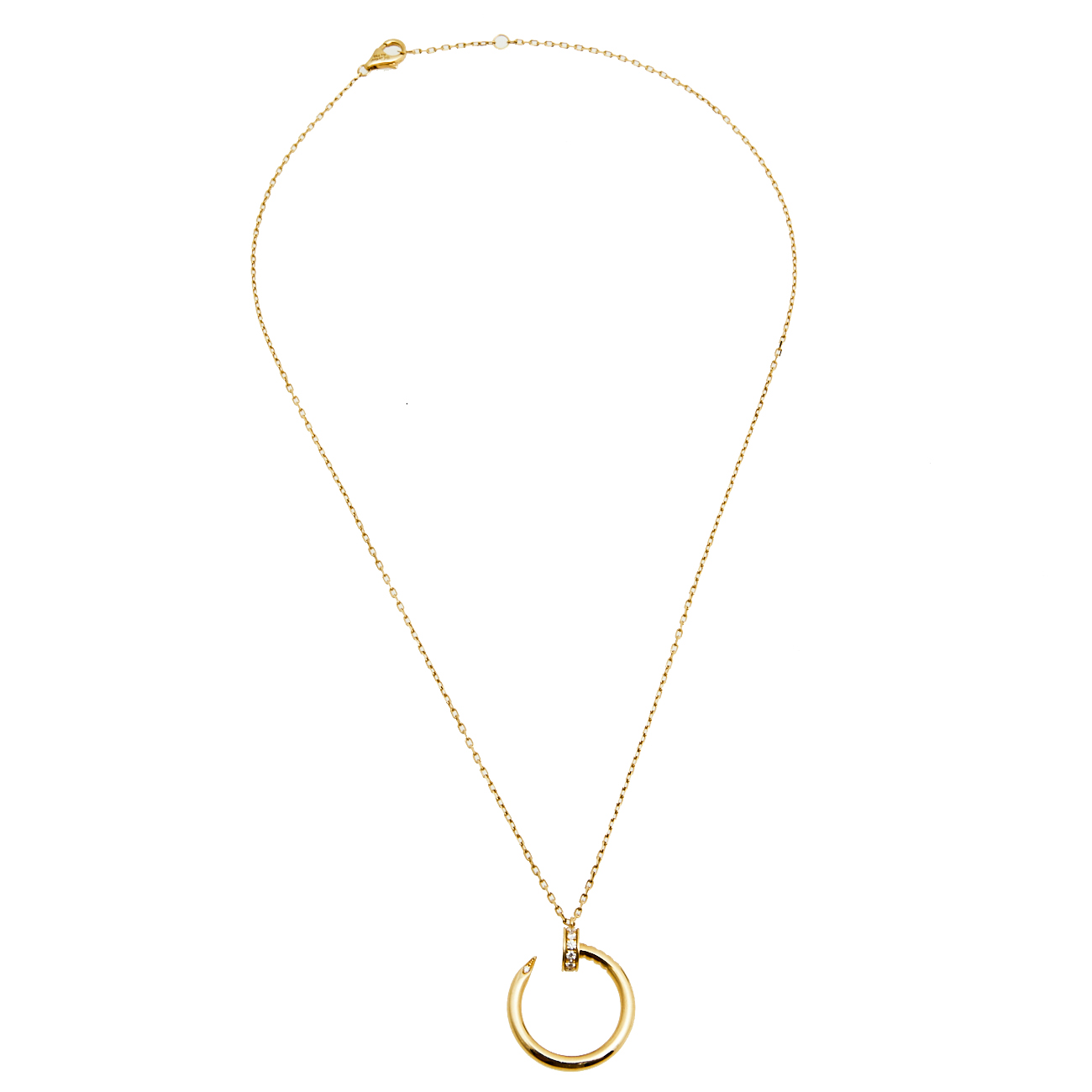 

Cartier Juste un Clou Diamond 18K Yellow Gold Pendant Necklace