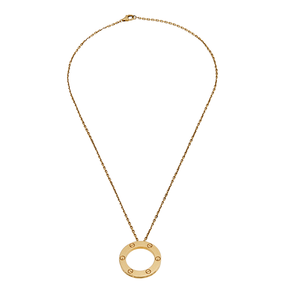 

Cartier Love 18K Yellow Gold Pendant Necklace