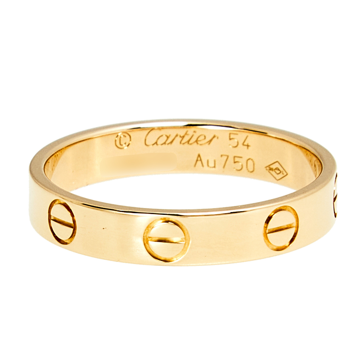 

Cartier Love 18k Rose Gold Narrow Wedding Band Ring Size