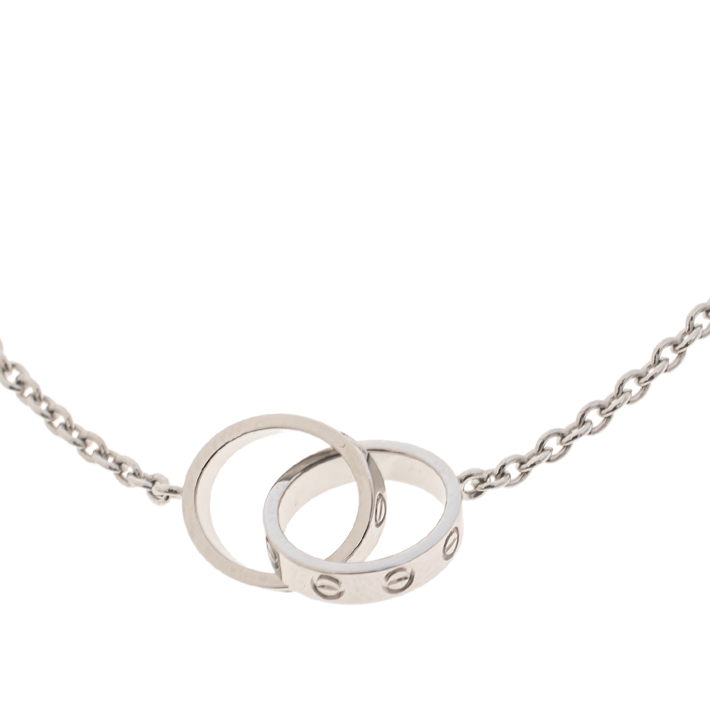 

Cartier Love Interlocking 18K White Gold Bracelet
