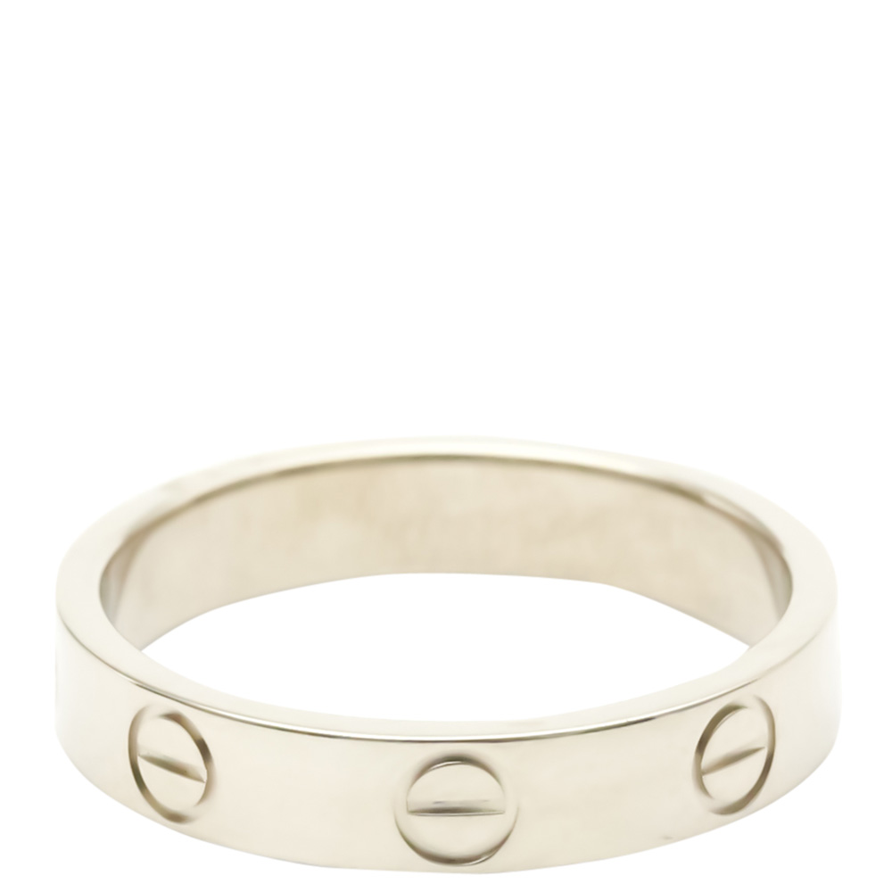 

Cartier Love 18K White Gold Ring Size EU