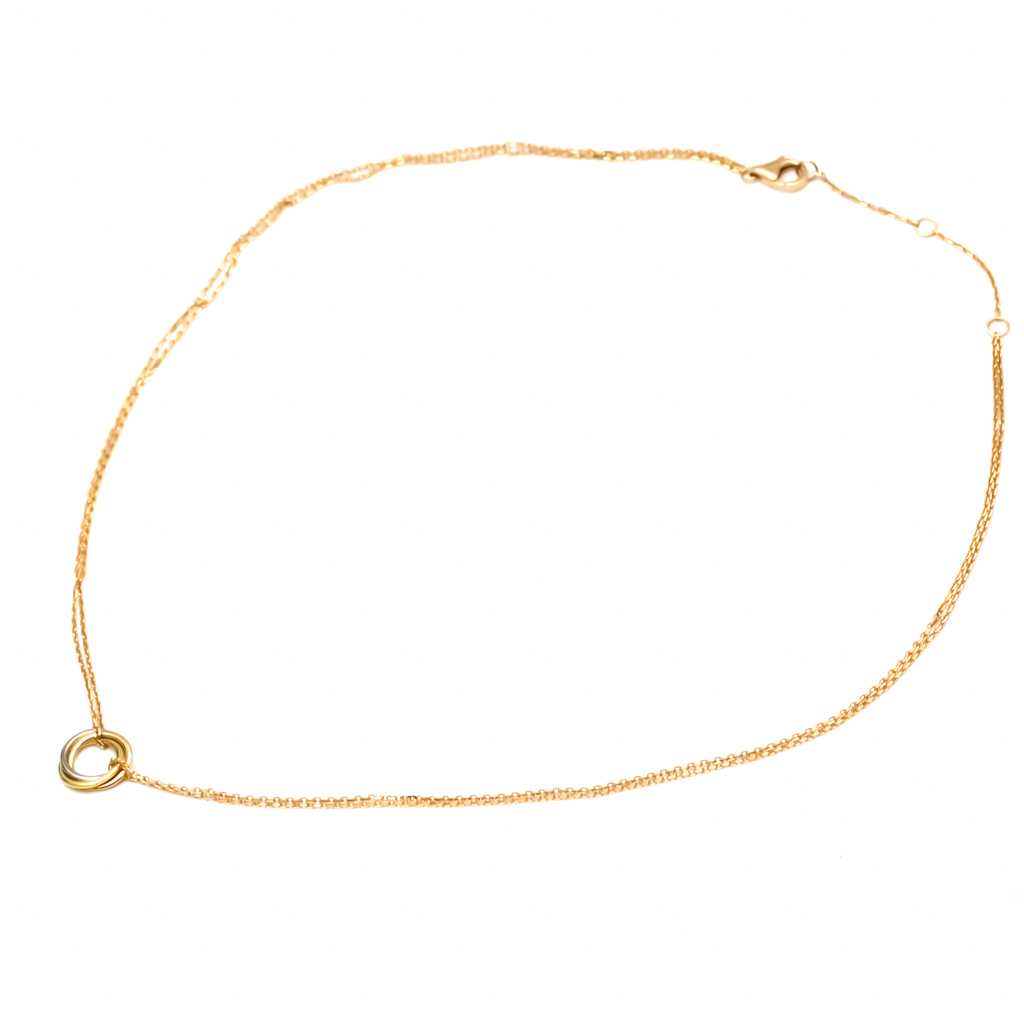 

Cartier Trinity De Cartier 18K Yellow, Rose, White Gold Necklace