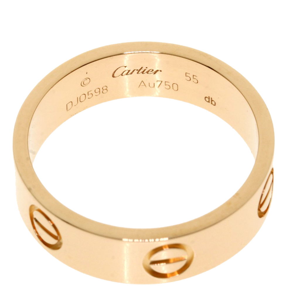 

Cartier Love 18K Rose Gold Ring EU