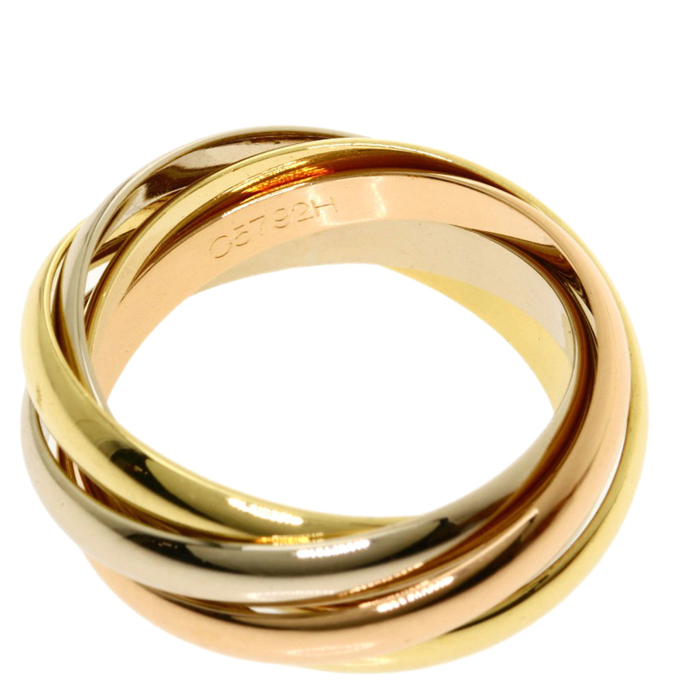 

Cartier Trinity 18K Yellow, Rose, White Gold Ring Size EU