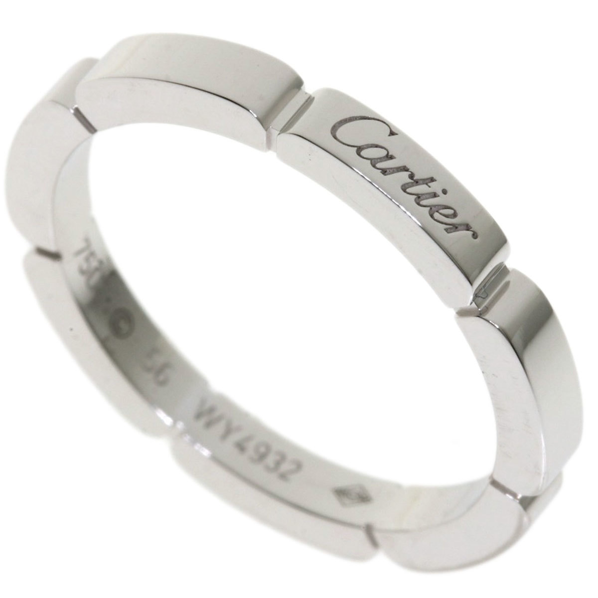 

Cartier Maillon Panthère 18K White Gold RIng Size EU