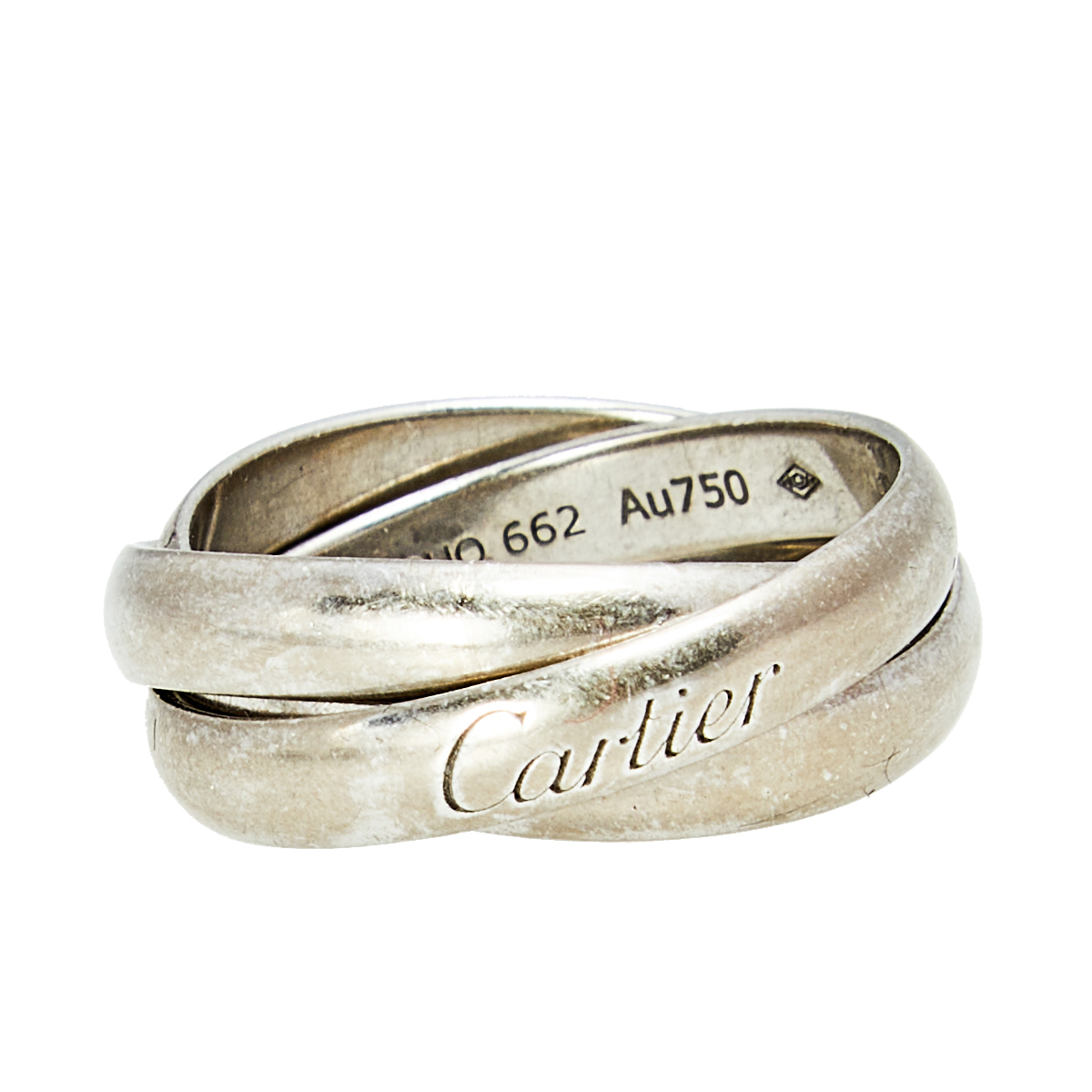 

Cartier Trinity 18k White Gold Rolling Ring Size