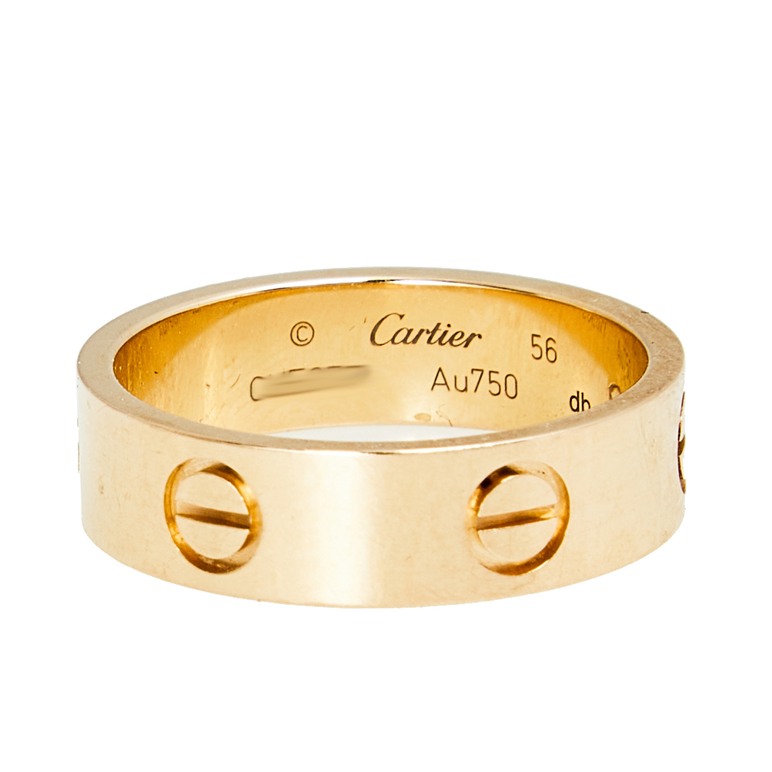 

Cartier Love 18k Rose Gold Ring Size