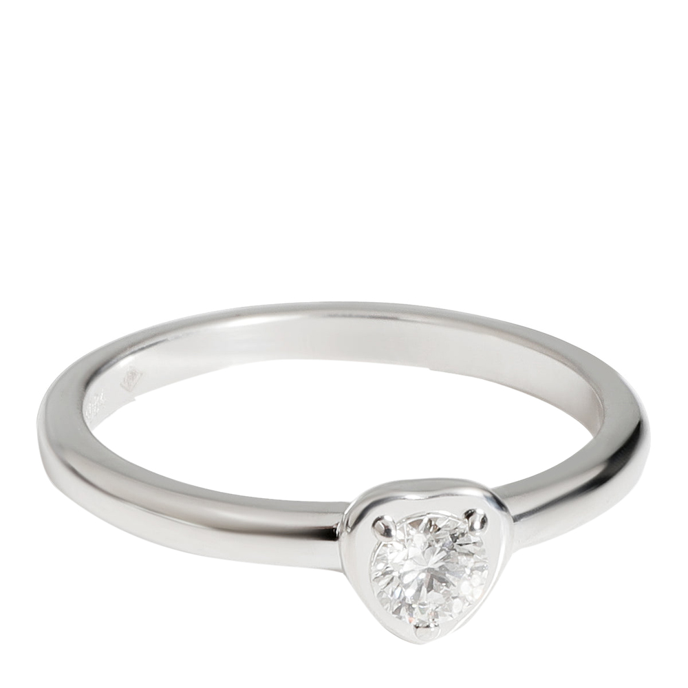 

Cartier Diamants Légers Heart 18K White Gold Diamond Ring EU 50