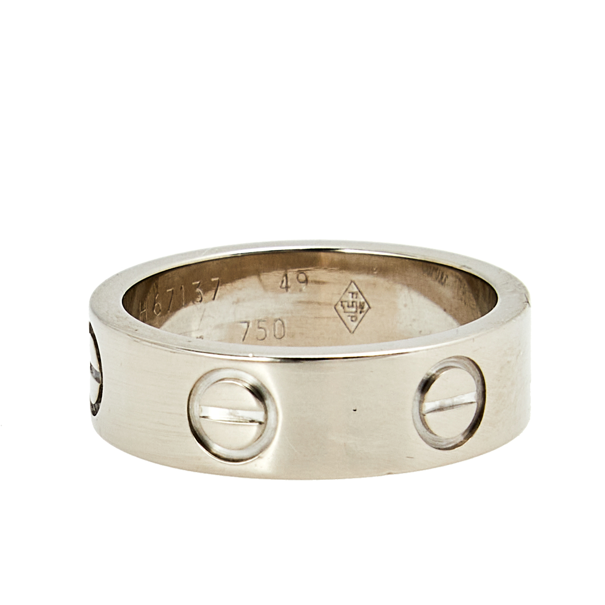 

Cartier Love 18K White Gold Ring Size