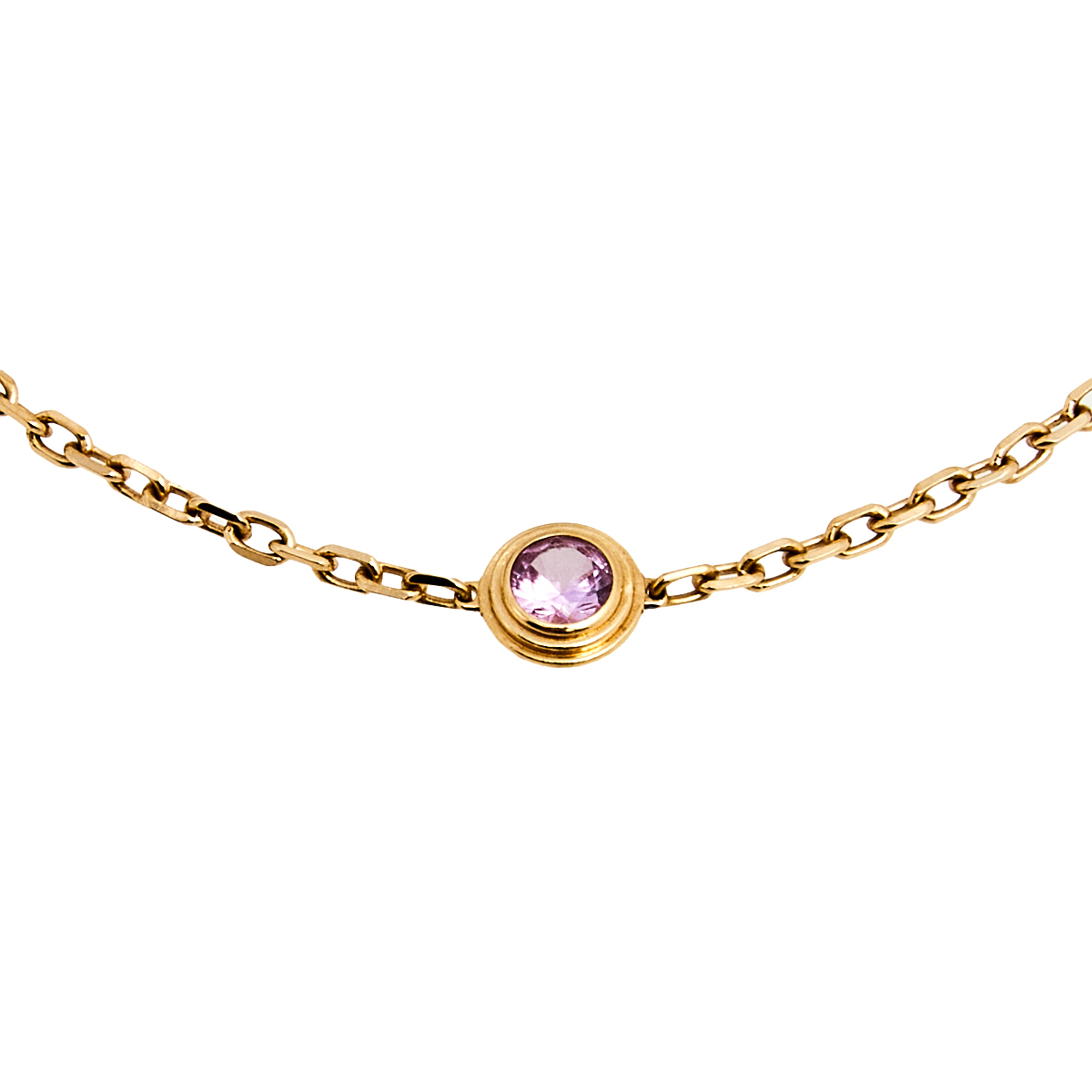 

Cartier Saphirs Légers De Cartier Pink Sapphire 18K Rose Gold Bracelet