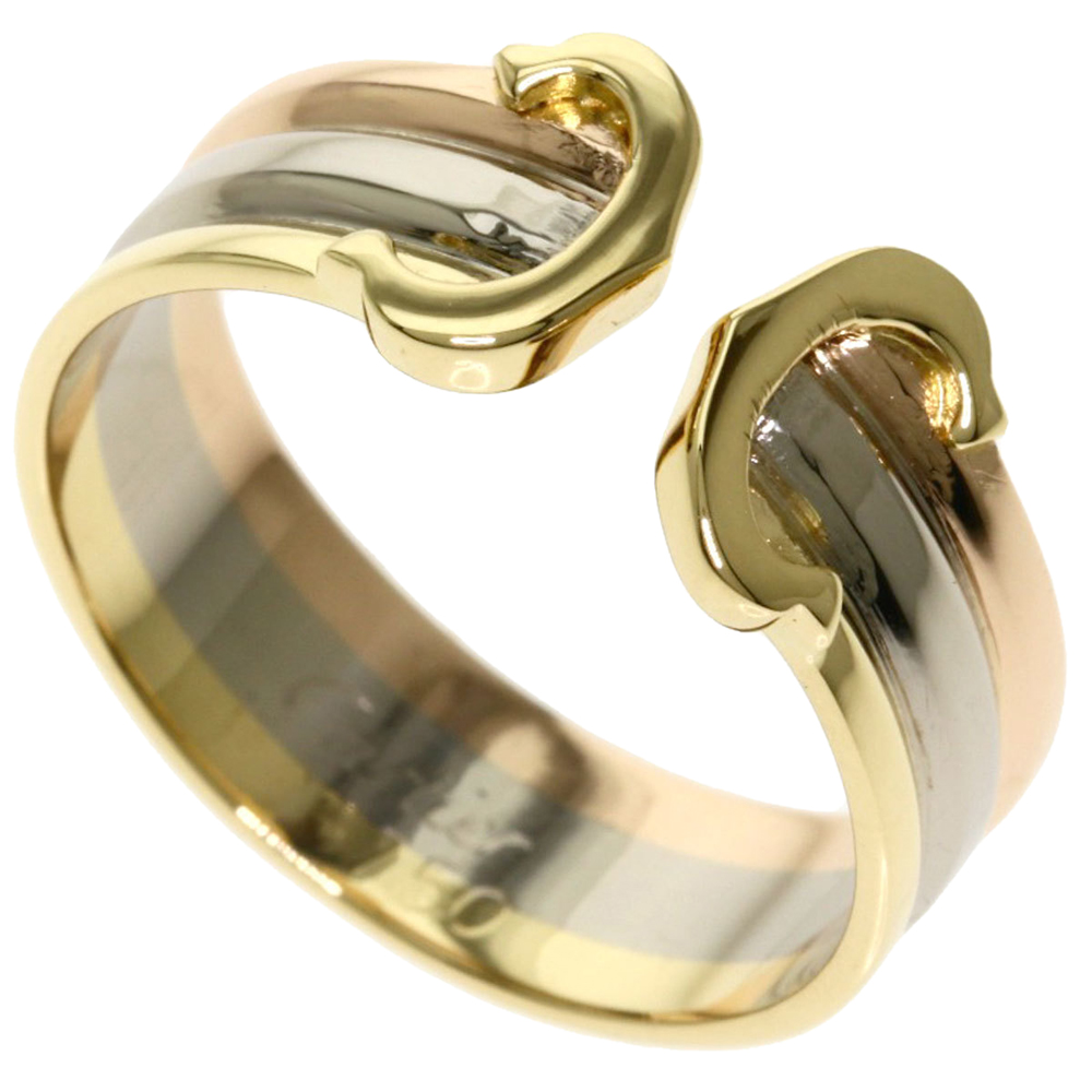 

Cartier C De Cartier Trinity 18K Yellow, Rose and White Gold Ring EU