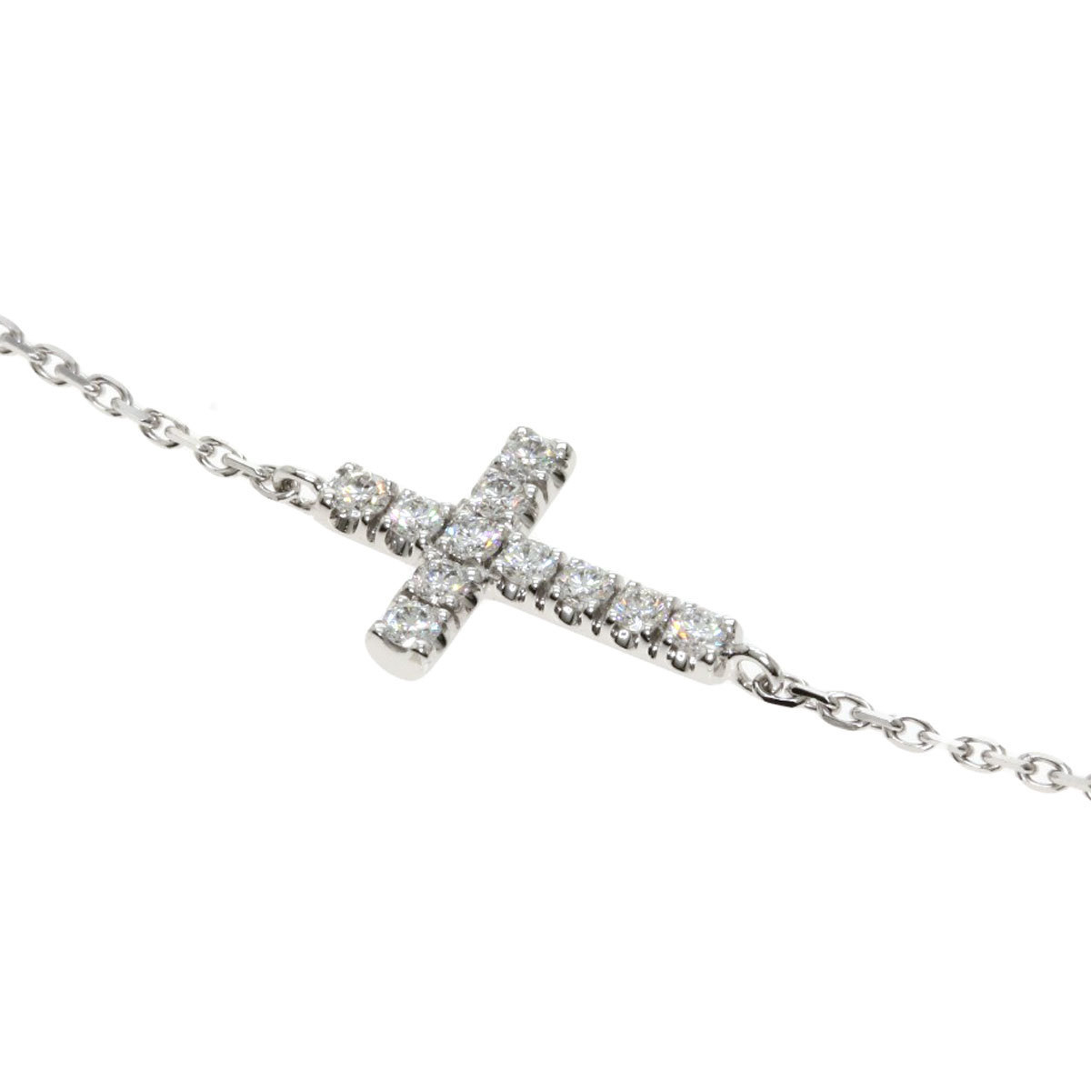 

Cartier Cross 18K White Gold Diamond Bracelet 6.5