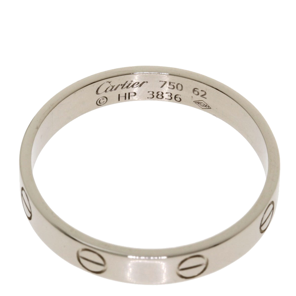 

Cartier Love Wedding Band 18K White Gold Ring EU