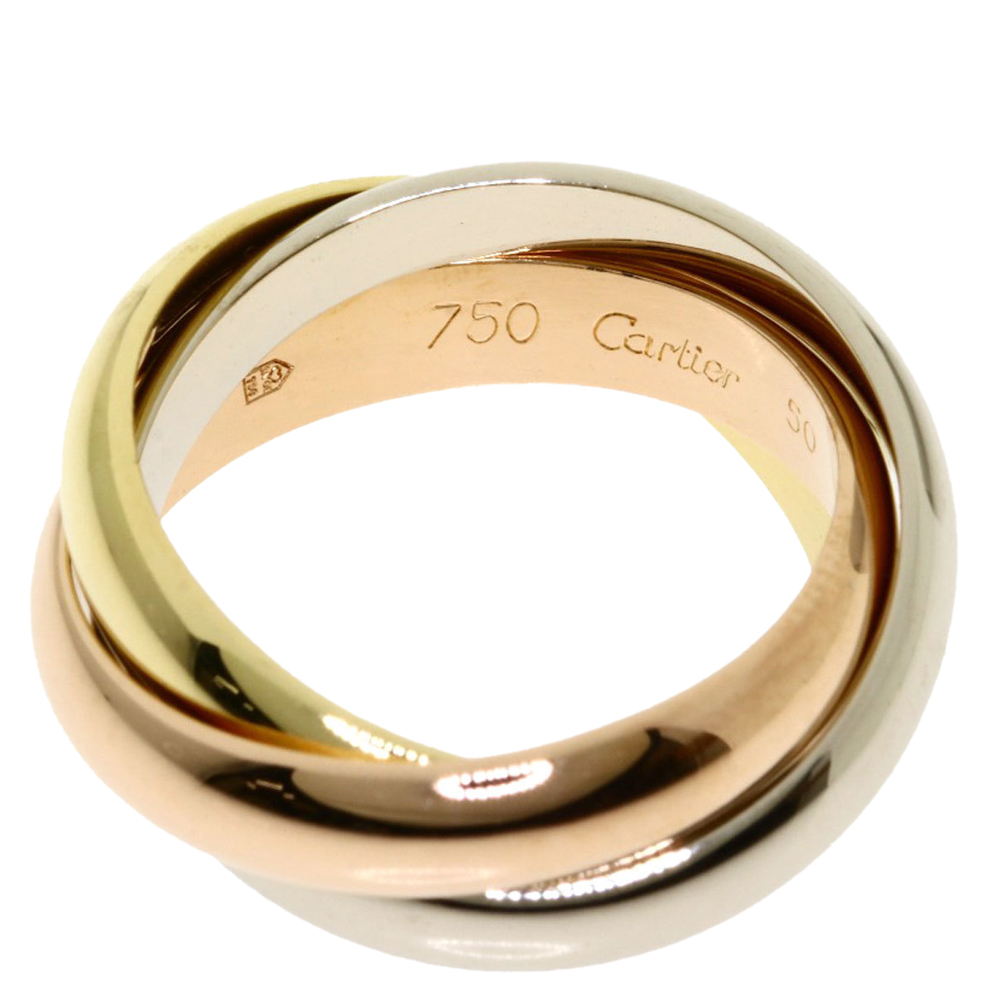 

Cartier Trinity 18K Yellow, Rose and White Gold Ring EU