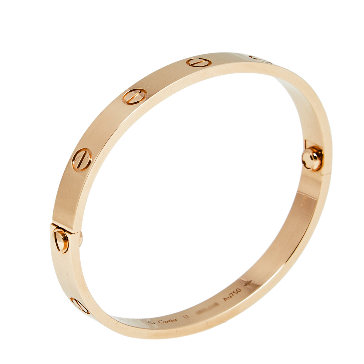 

Cartier Love 18K Rose Gold Bangle Bracelet 17