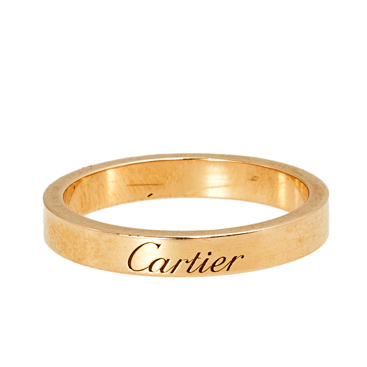 

Cartier C De Cartier 18k Rose Gold Wedding Band Ring Size
