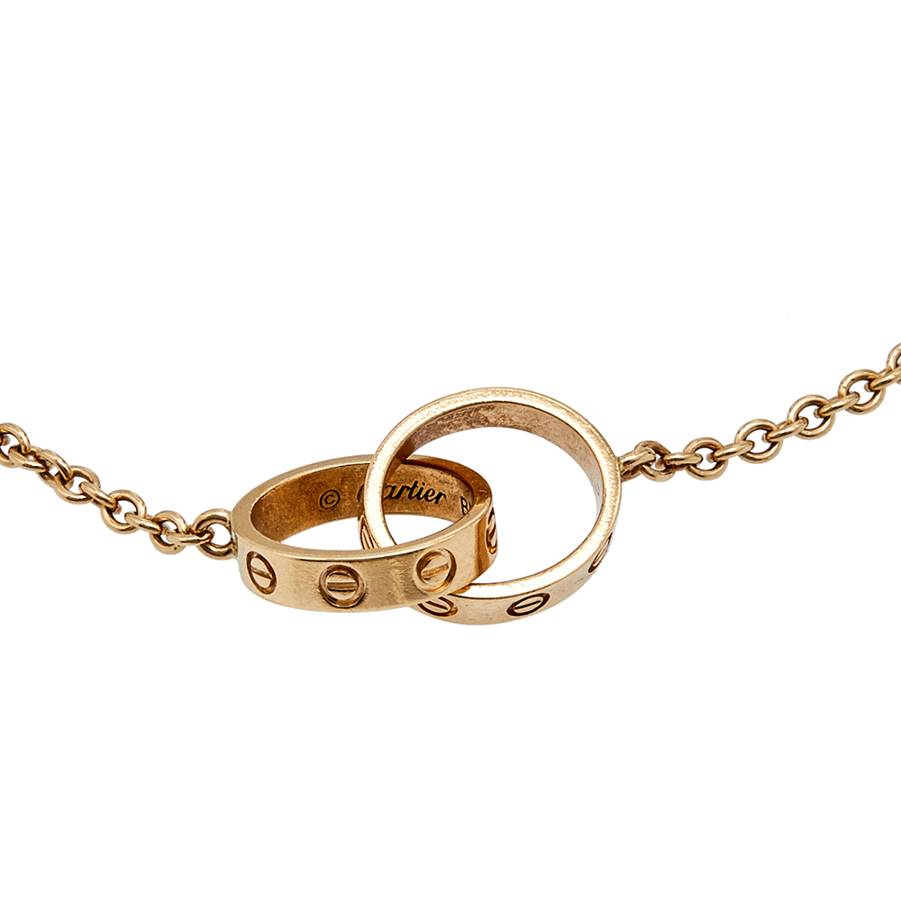 

Cartier Love Interlocking 2 Hoops 18K Yellow Gold Bracelet