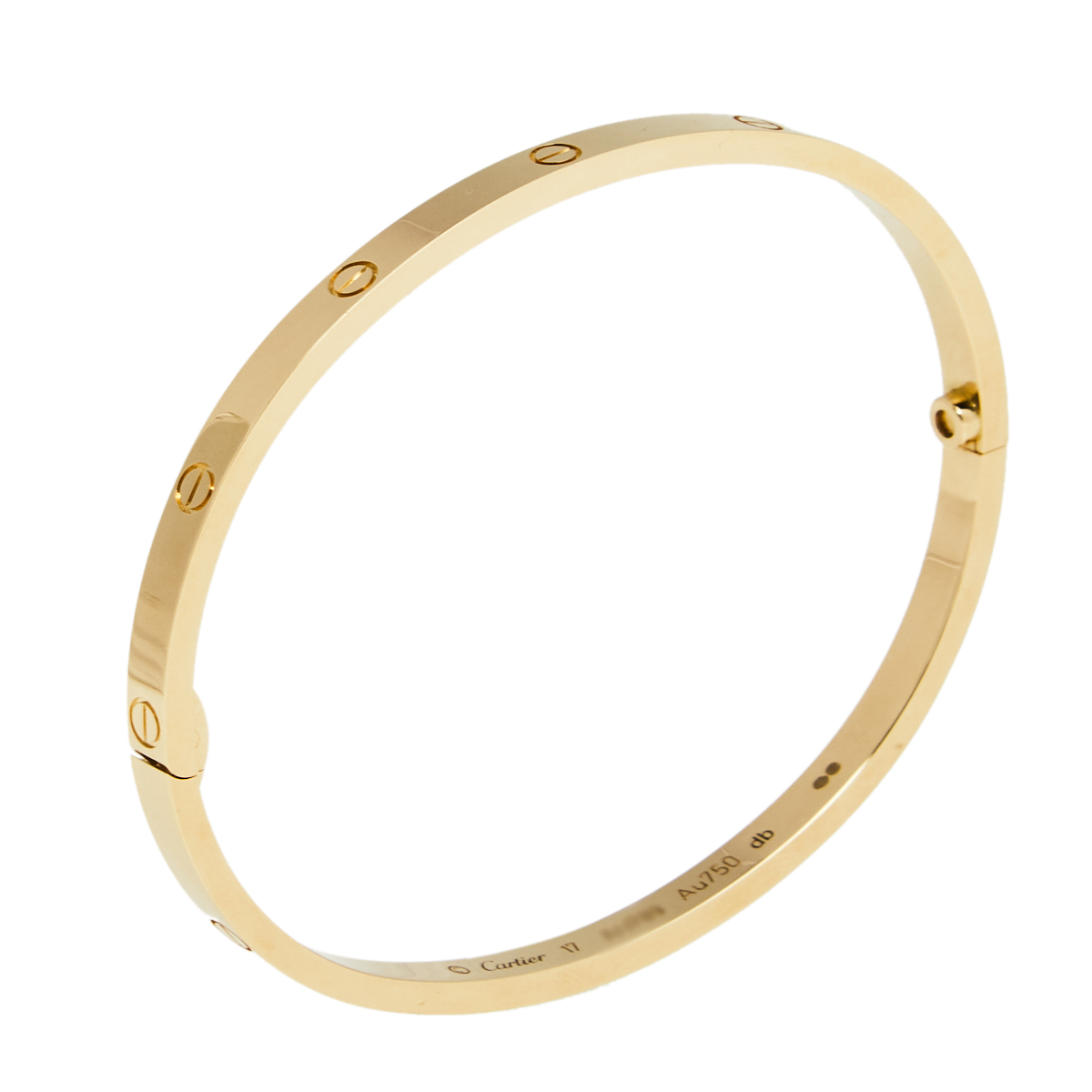 

Cartier Love 18k Yellow Gold Narrow Bracelet 17