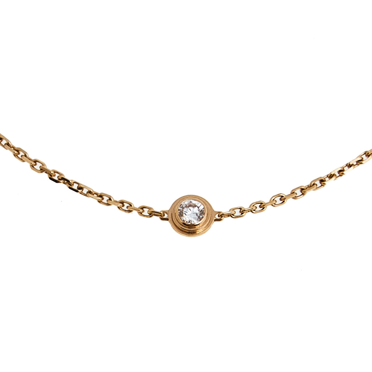 

Cartier Diamant Legers Diamond 18k Rose Gold Link Bracelet