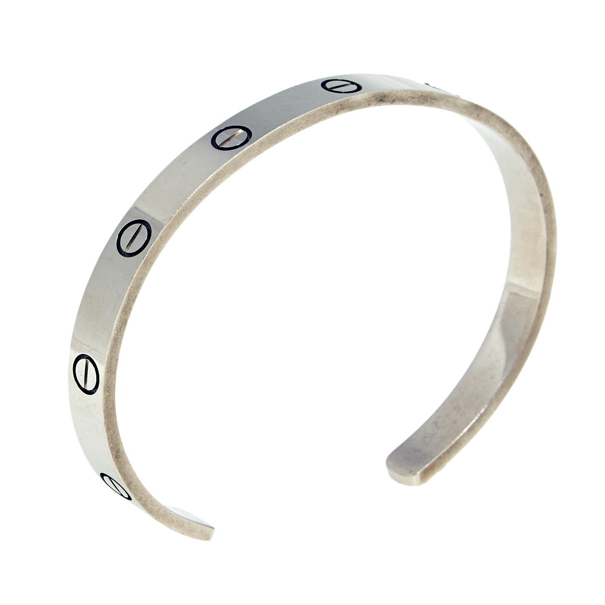 

Cartier Love 18k White Gold Open Cuff Bracelet 19