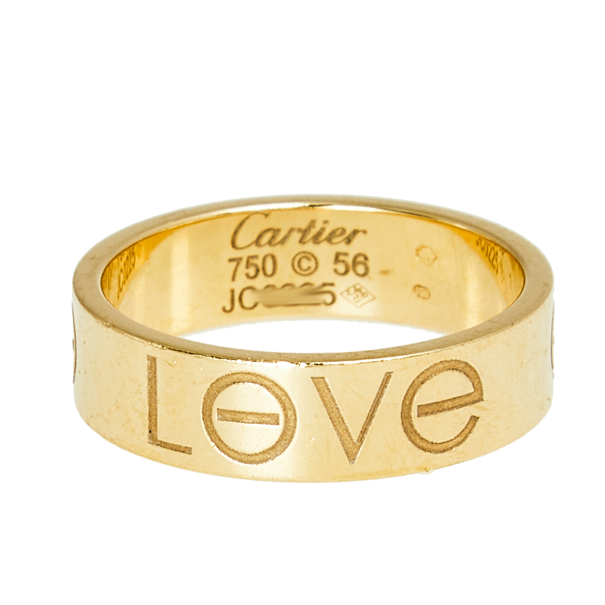 

Cartier Love 18k Yellow Gold Band Ring Size