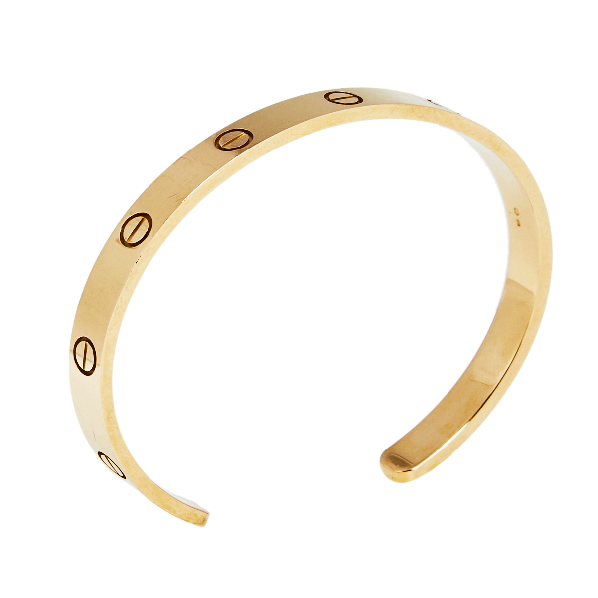 

Cartier Love 18k Rose Gold Open Cuff Bracelet 19
