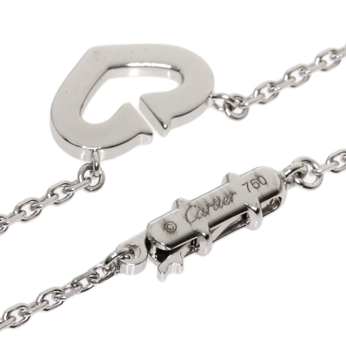 

Cartier C Heart 18K White Gold Diamond Necklace