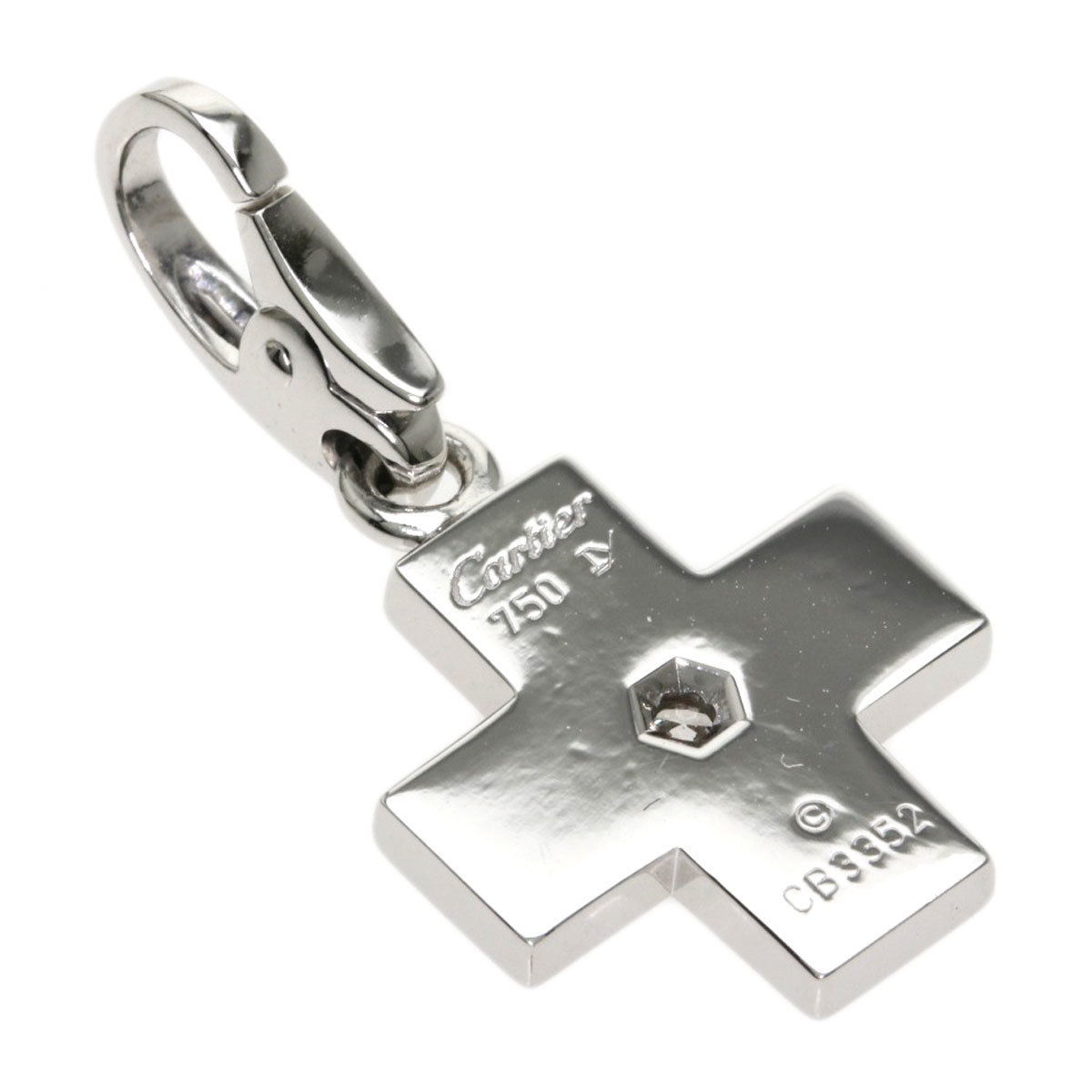 

Cartier Cross 18K White Gold Diamond Charms and Pendants