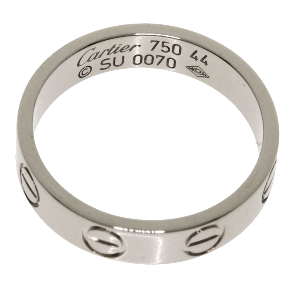 

Cartier Love 18K White Gold Ring EU 44