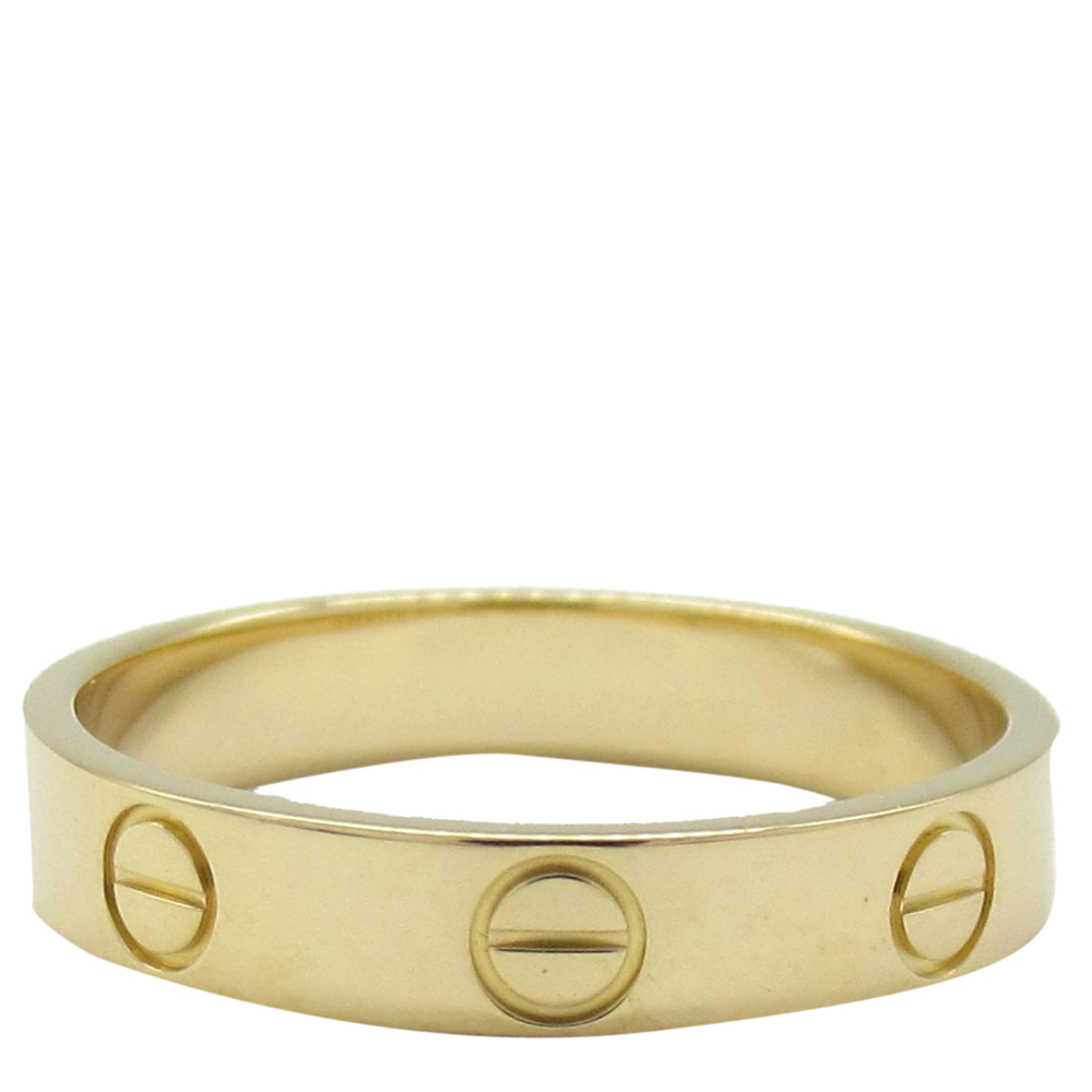 

Cartier Love 18K Yellow Gold Ring EU 53