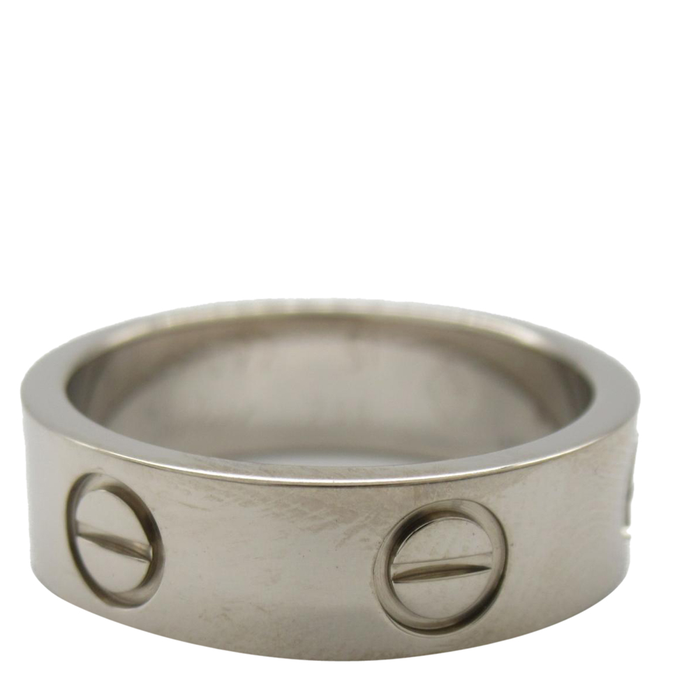 

Cartier Love 18K White Gold Ring EU 51