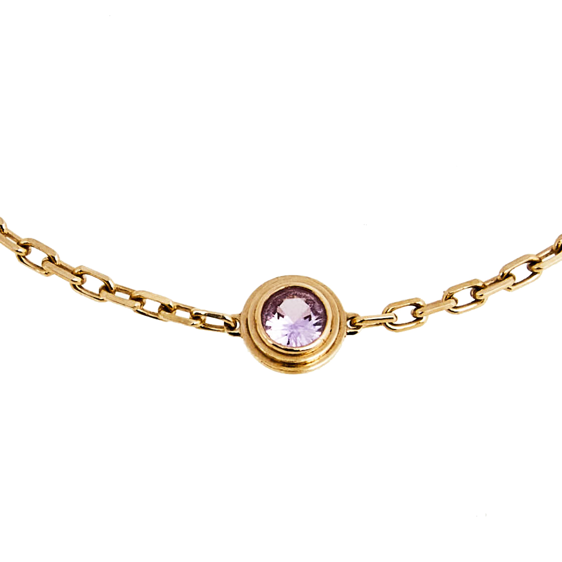 

Cartier Saphirs Legers Pink Sapphire 18k Rose Gold Link Bracelet