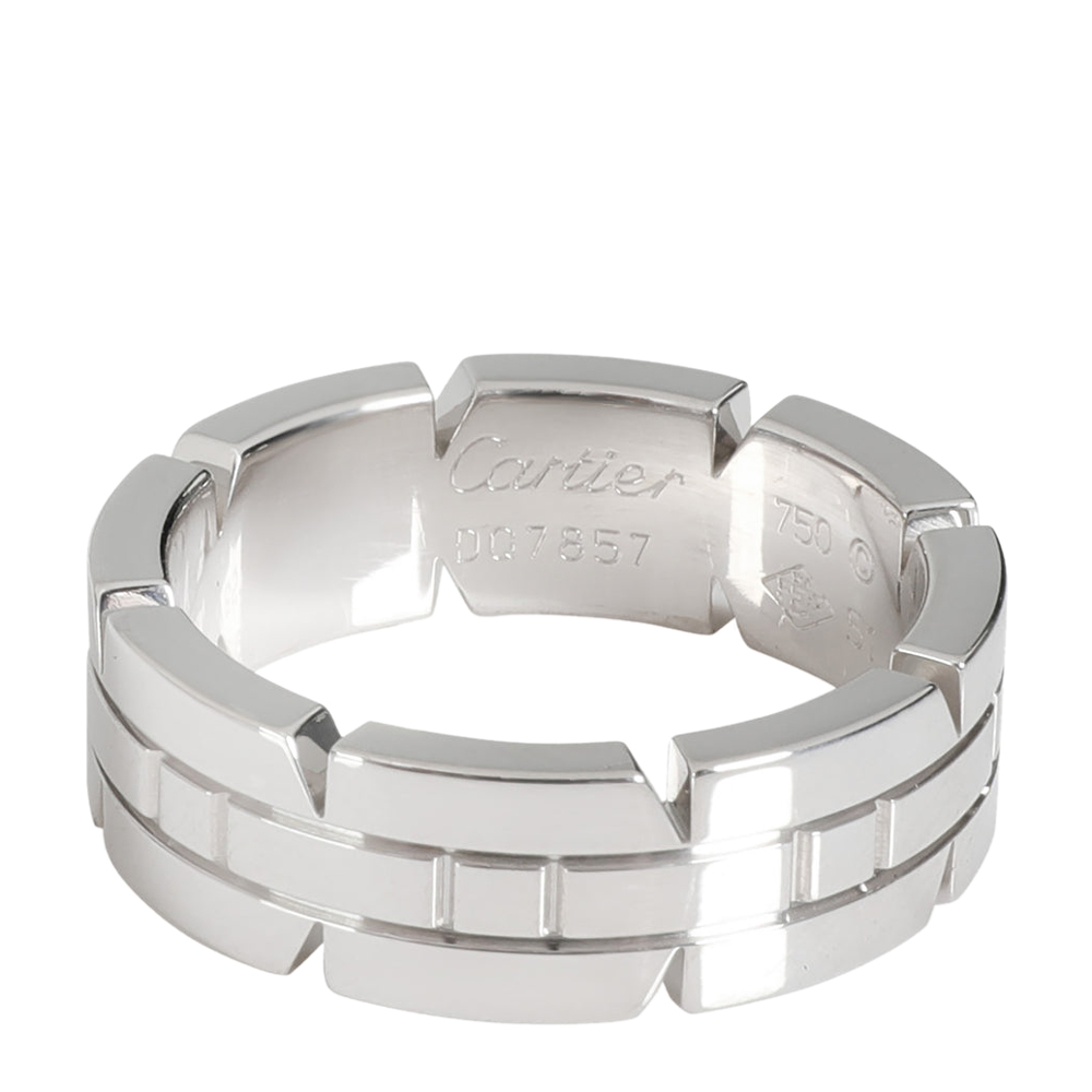 

Cartier Tank 18K White Gold Ring EU 51