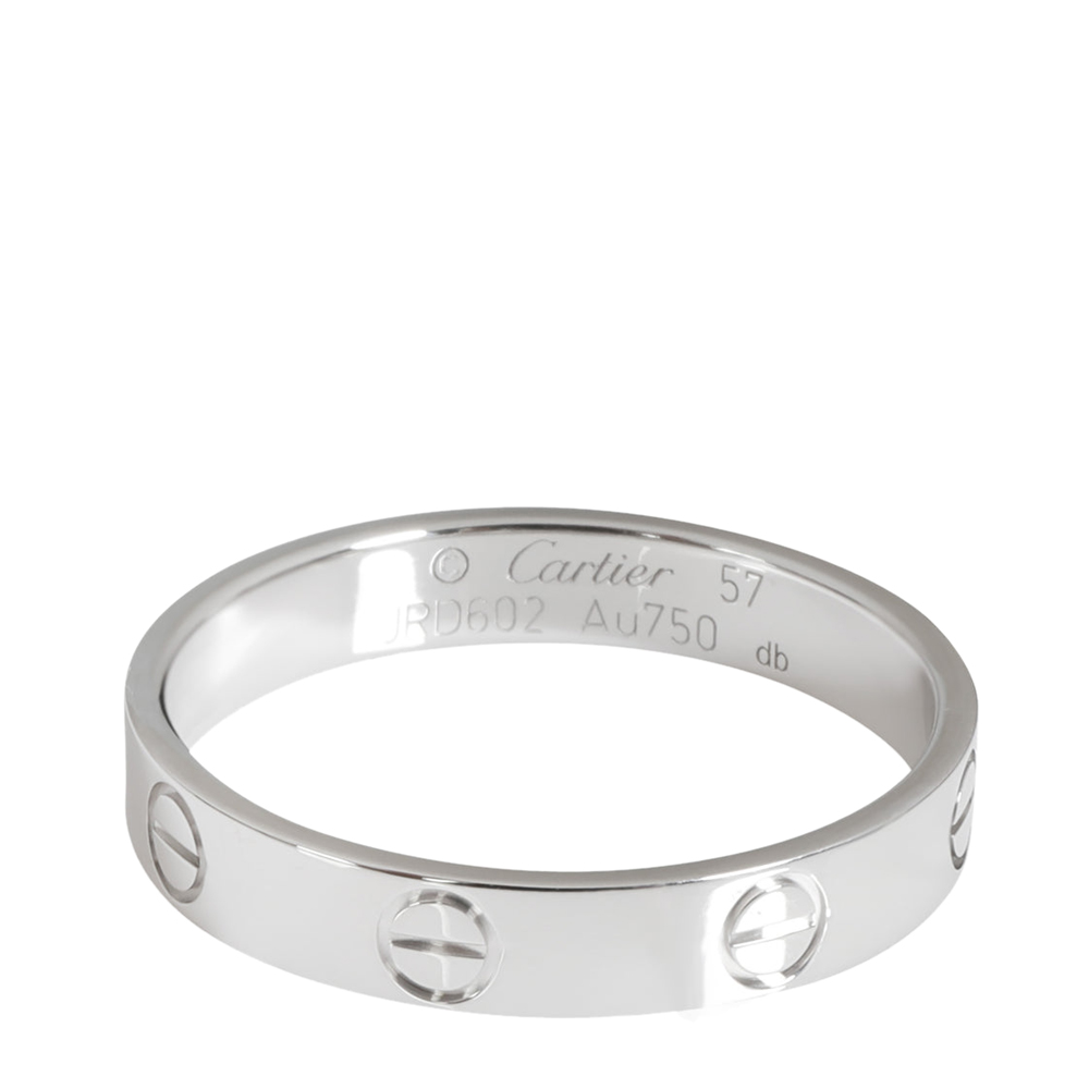 

Cartier Love 18K White Gold Ring EU 57