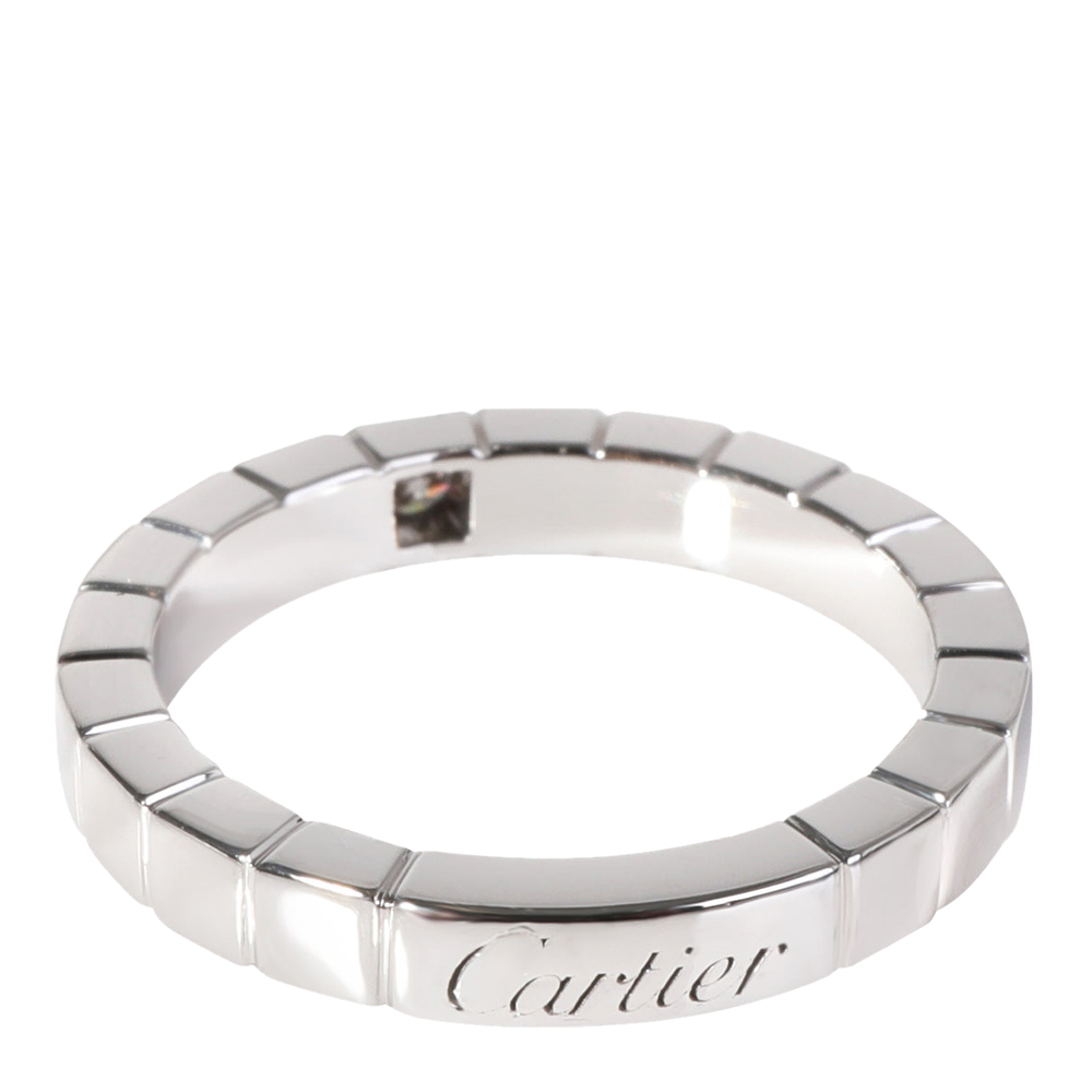

Cartier Lanieres 18K White Gold Diamond Ring EU 52