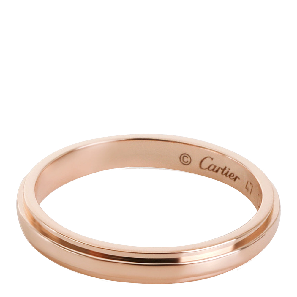

Cartier D'Amour Wedding Band 18K Rose Gold Ring EU 47