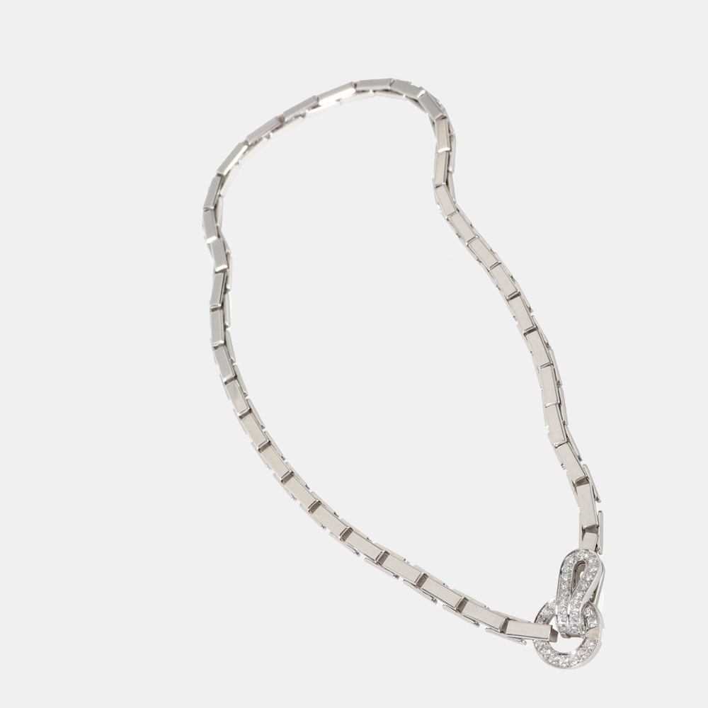 

Cartier Agrafe 18K White Gold Diamond Necklace