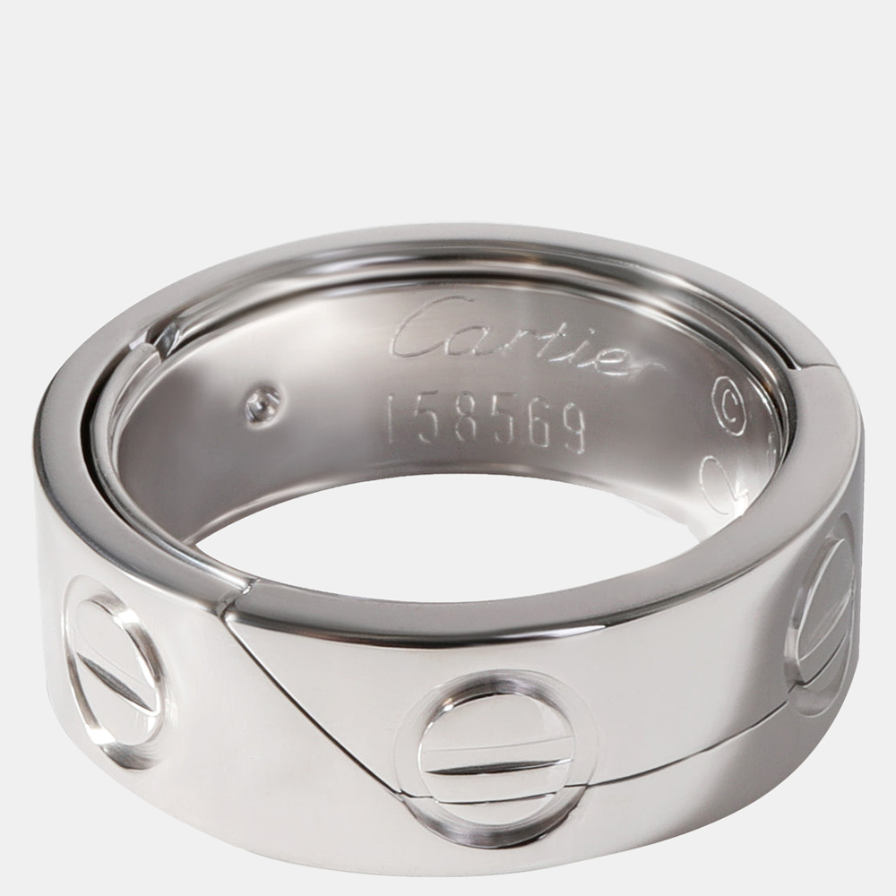 

Cartier Astro Vintage Love 18K White Gold Ring EU 51