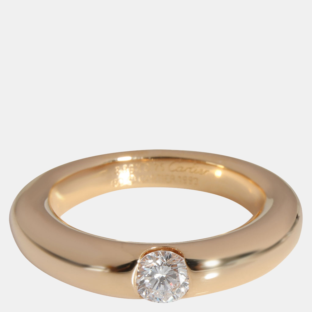 

Cartier Ellipse 18K Yellow Gold Diamond Ring EU 47