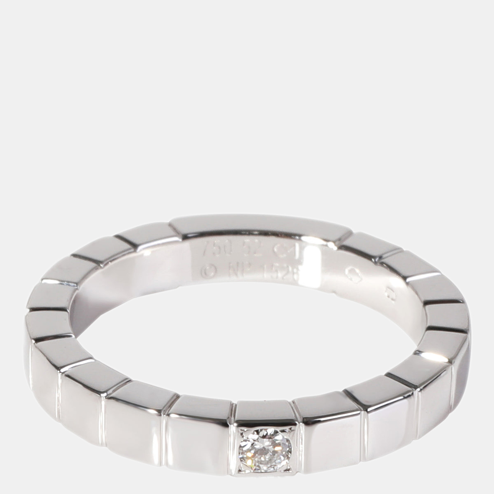 

Cartier Lanieres 18K White Gold Diamond Ring EU 52