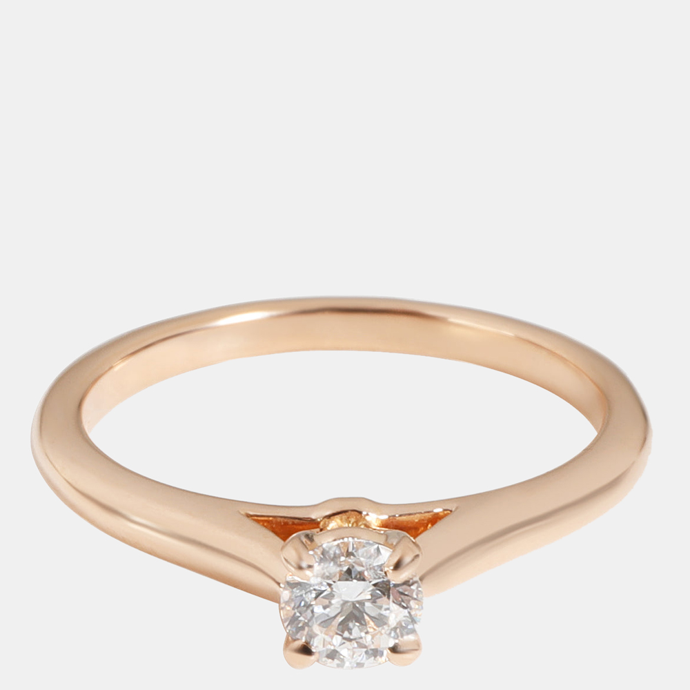 

Cartier 1895 Solitaire 18K Rose Gold Diamond Ring EU 49