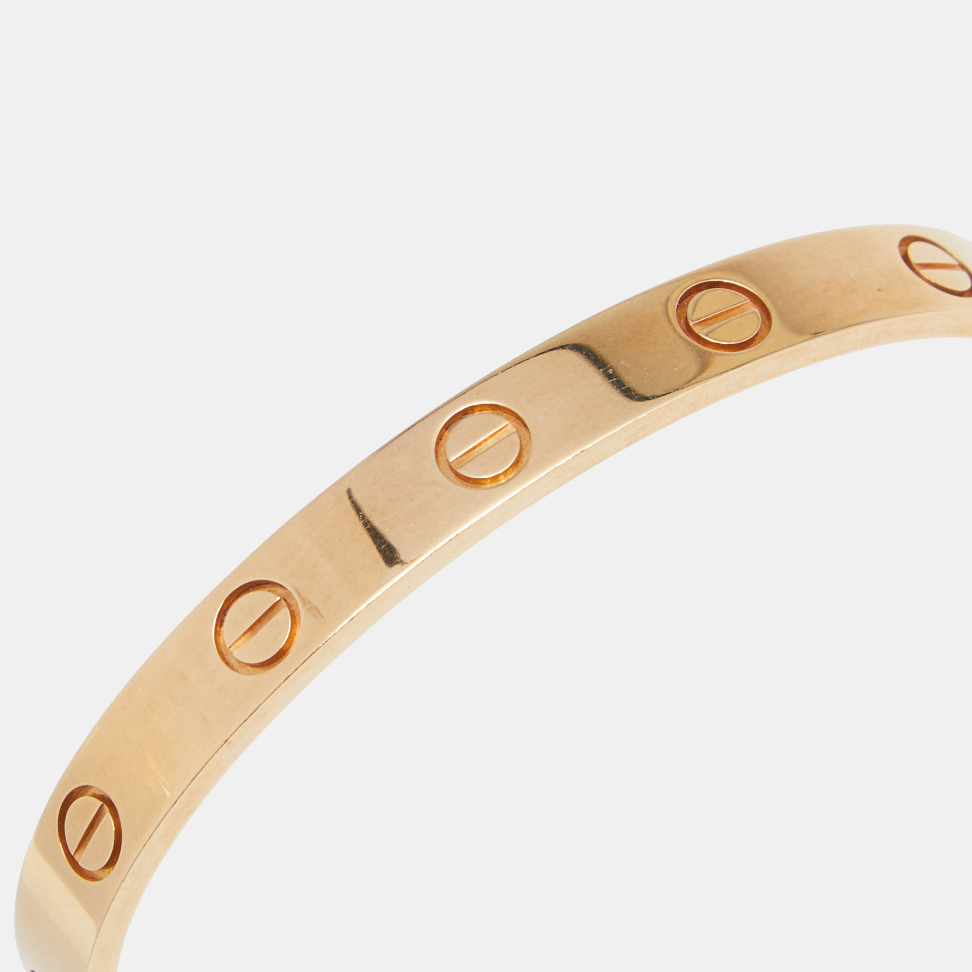 

Cartier Love 18k Yellow Gold Open Cuff Bracelet 16