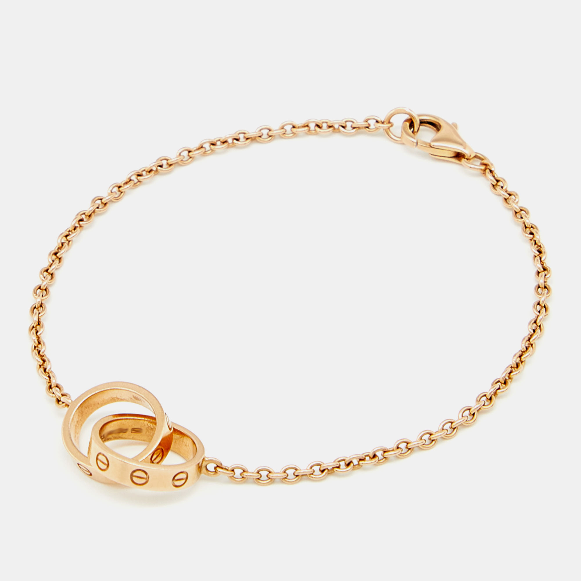 

Cartier Love Interlocking Loop 18K Rose Gold Bracelet