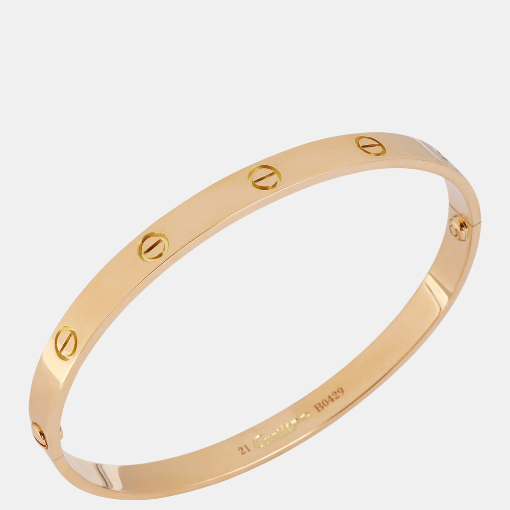

Cartier Love 18K Yellow Gold Bracelet 21