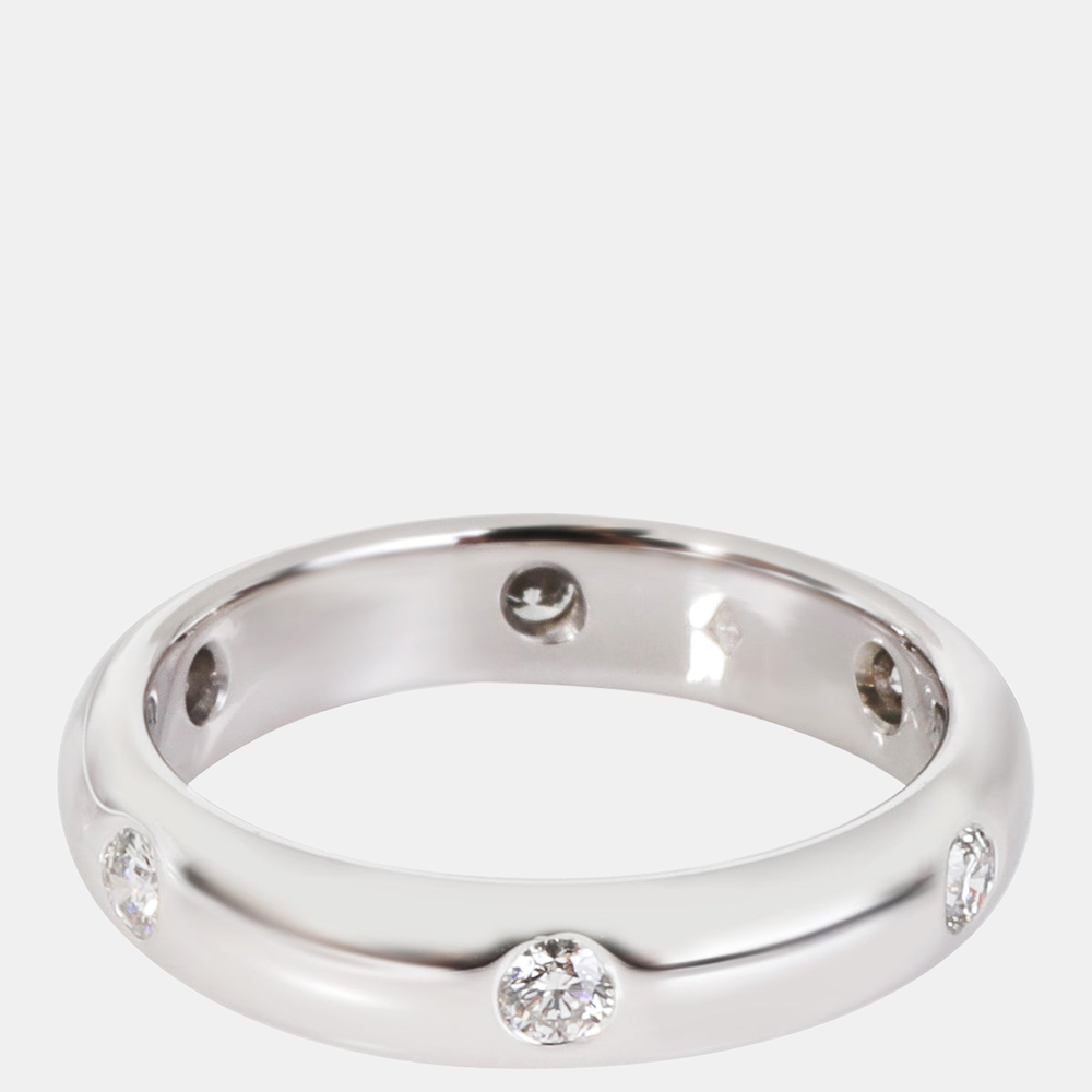 

Cartier Stella 18K White Gold Diamond Ring EU 50