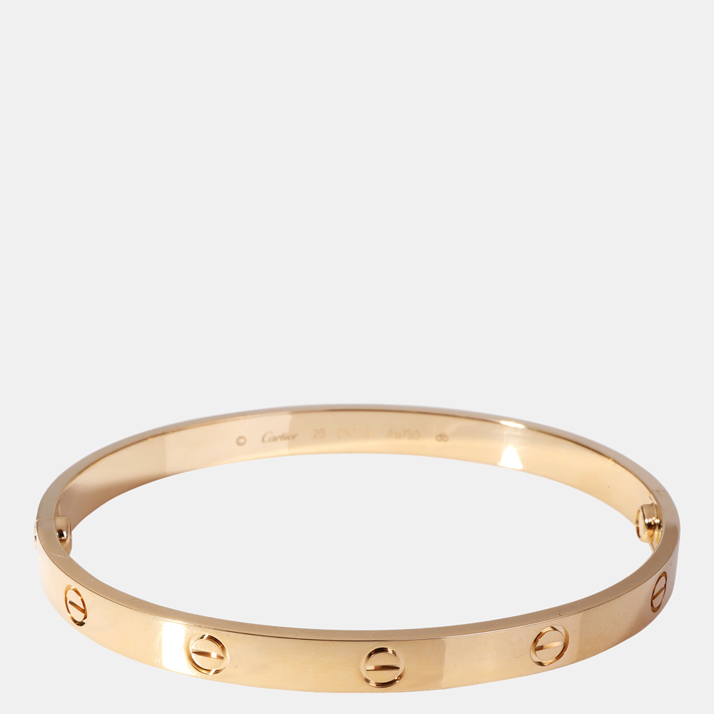 

Cartier Love 18K Yellow Gold Bracelet 20