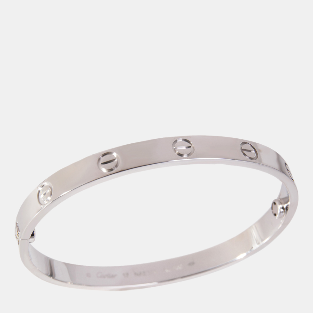 

Cartier Love 18K White Gold Bracelet 17