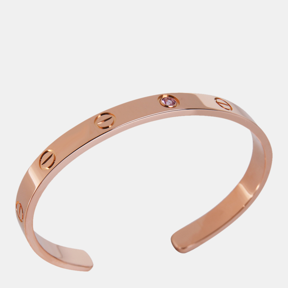 

Cartier Love 18K Rose Gold Sapphire Bracelets 17